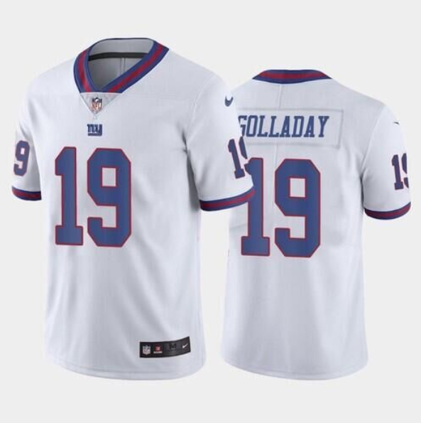 Men's New York Giants #19 Kenny Golladay White Stitched Football Jersey